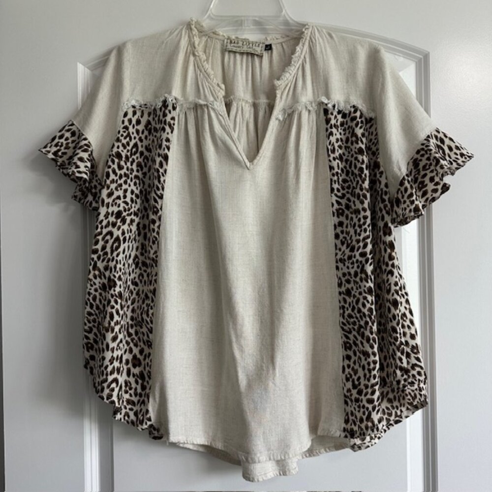 Bad Little Country Girl Tina Boho Top Women's Sz L